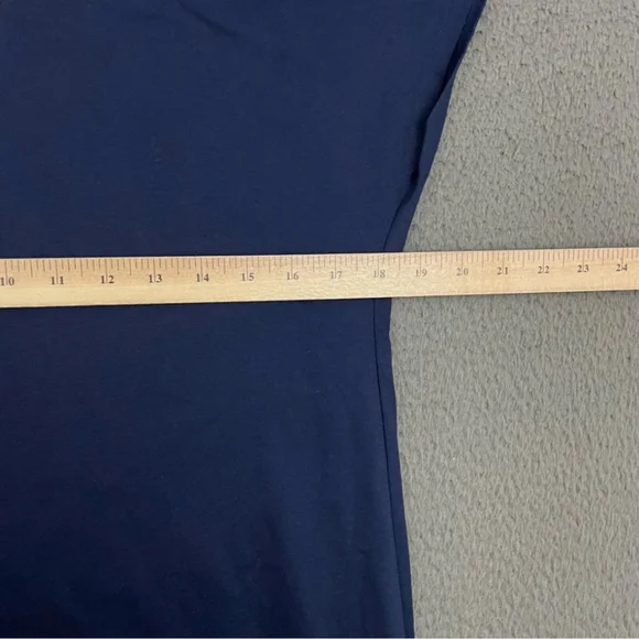 Uniqlo Blue Mercerized French Sleeves Dress - Picture 2 of 7